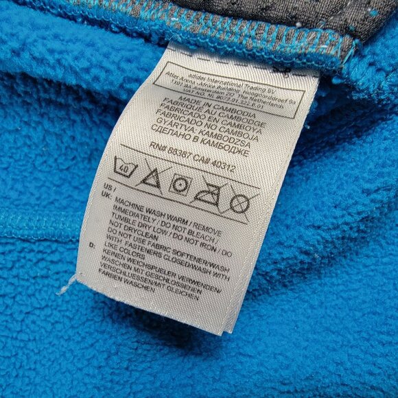 Adidas Adults Medium Blue Track Sweater Casual Outdoors Athletic Long Sleeve - Picture 5 of 11